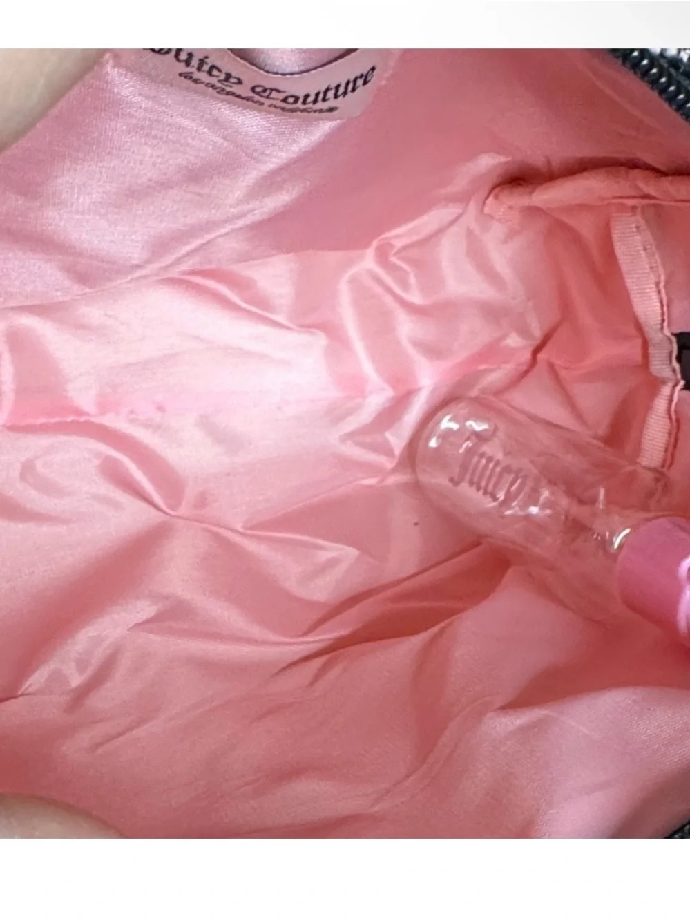 Juicy Coutour Pink Snake-Print Cosmetic Pouch